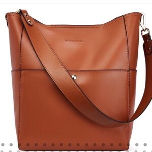 BOSTANTEN Tan Leather Shoulder Bag